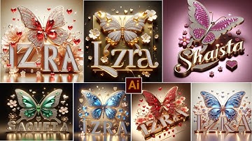 Create Ai 3D Diamond  Name Photo Editing | Bing Image Creator Full Tutorial | ai Free bing