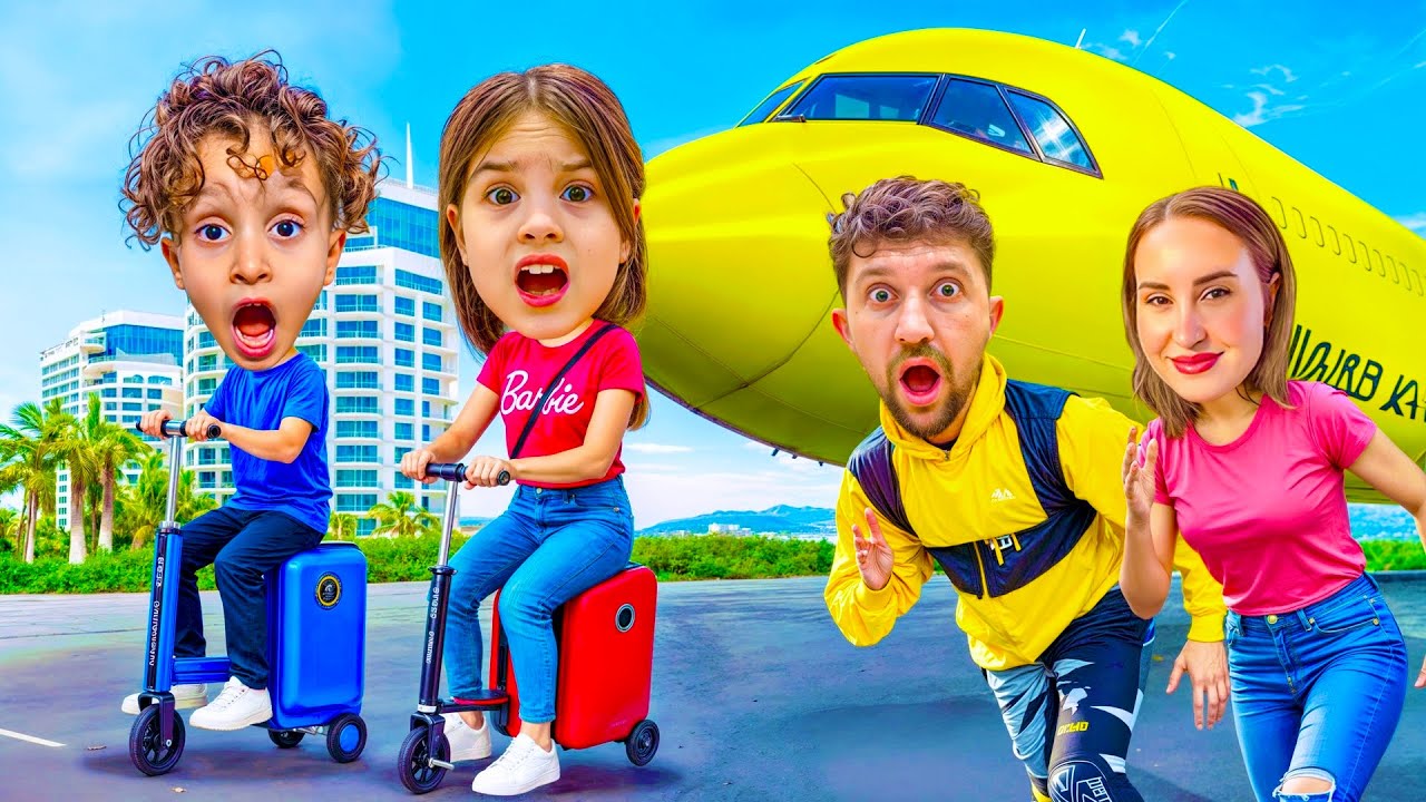 KUZEY ELİF SCOOTER VALİZ İLE OTELDEN KAÇIŞ !! DUBAİDEN KAÇIŞ !!