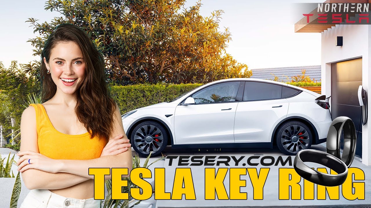 Weojeviy Tesla Car Key Ring Tesla Smart Ring, Tesla Key Ring Accessories  Key Ring For Car Keys, Car Key Fob Replace Ring Ceramic Lock Unlock Light