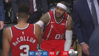 Carmelo 32 Pts Dagger vs Pistons! McCollum 41 Pts! 2019-20 NBA Season