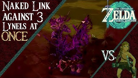 Naked Link fights 3 Lynels AT ONCE - TOTK Challenge [GER SUB]