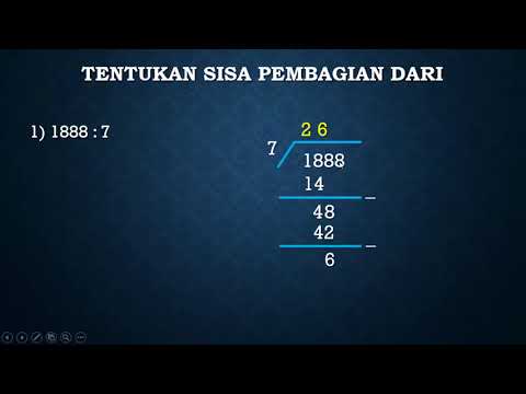 Video: Bagaimana Cara Membagi Dengan Sisanya?