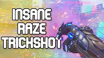 TRICKSHOTTING with RAZE on Valorant