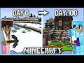 I Spent 100 Days in a Snow Only minecraft World.. (1.18)