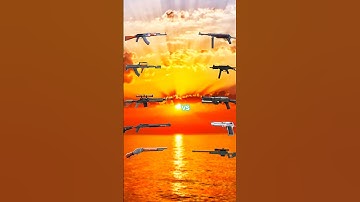 Ak47 vs mp40, groza va ump, woodpecker vs bizon, m10 vs desert eagle,etc comparison #freefire #guns