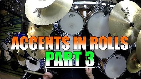 Drum Lessons - Accents Inside Rolls - Part 3