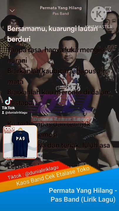 Permata yang hilang - Pas Band (Lirik Lagu)