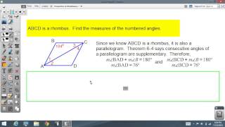Properties of Rhombuses, Rectangles and Squares 6.4