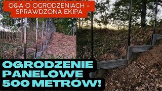 Ogrodzenie Panelowe 500 metrów! Sprawdzona Ekipa  Q&A o Ogrodzeniu Na Działce! odc.92  #współpraca