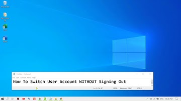 How To Switch User Account WITHOUT Signing Out