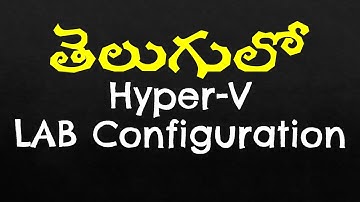 SCCM Hyper V LAB Configuration in Telugu