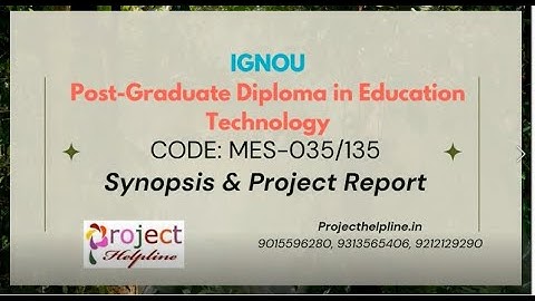 IGNOU MES-035/MESP-135 FOR PGDET | ALL PGDET ACTIVITIES
