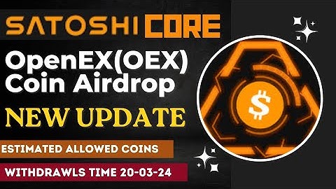 Satoshi Core Mining App New Update|OEX Coin Airdrop Project|Technical Shahnavi