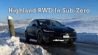 60,000 views! Tesla Model 3 Highland RWD in subzero temperatures