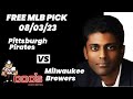 MLB Picks and Predictions - Pittsburgh Pirates vs Milwaukee Brewers, 8/3/23 Free Best Bets & Odds