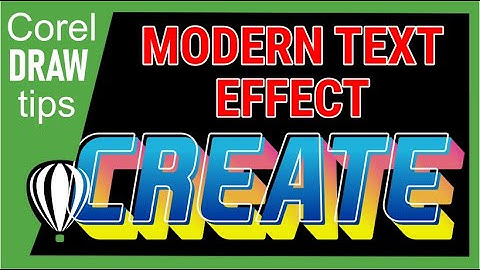 Creating a modern text effect in CorelDraw