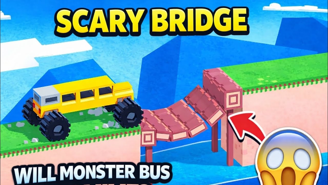 INSANE Monster Bus on the Scariest Broken Bridge! 😱🔥 Will It Survive?