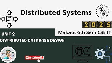 Unit 2  Distributed Database Design▶️Makaut CSE IT 6th sem #cseit #makaut #distributed #dbms #ai