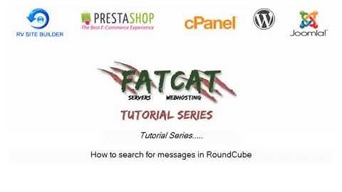 How to search for messages in RoundCube