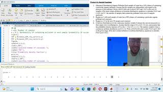 Calculate CDF and PDF in matlab