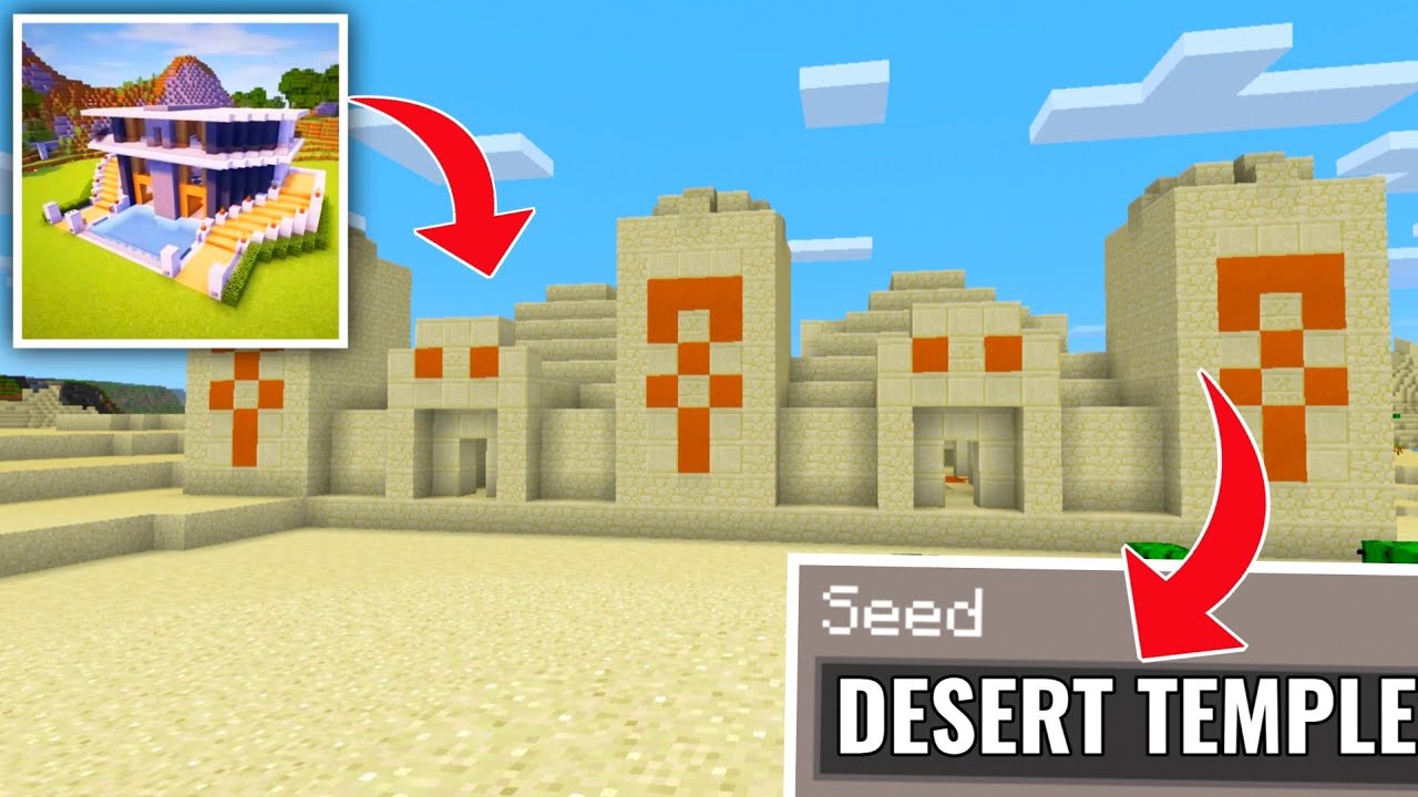 Desert temple seed for craft world block game 3d youtube