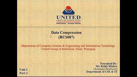 Lossy Compression and Lossless Compression