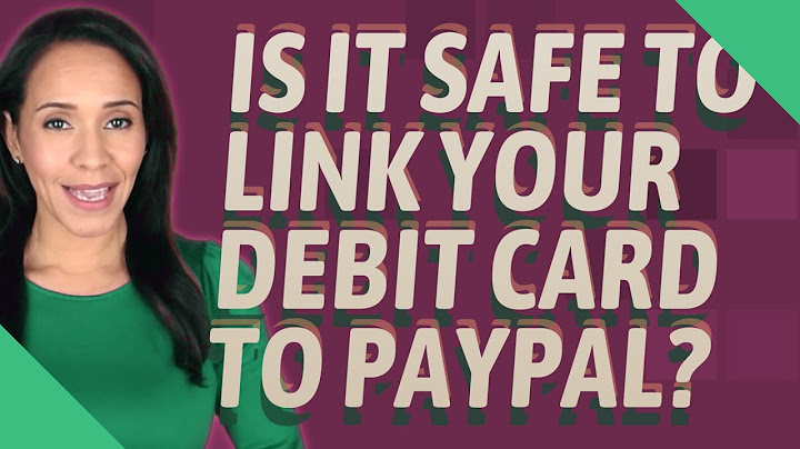 Can you use a debit card for paypal