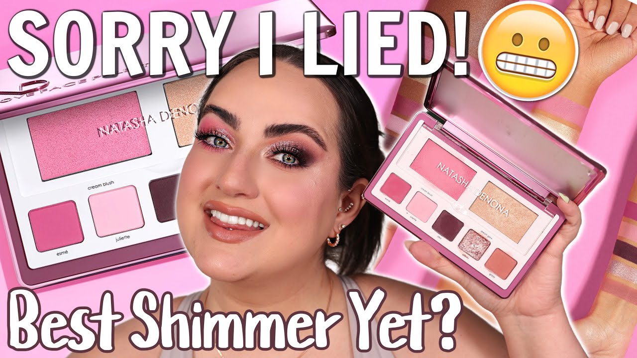 NATASHA DENONA LOVE FACE EYES & CHEEK PALETTE REVIEW + 2 LOOKS! BEST NATASHA DENONA SHIMMER SHADOW?