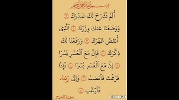 سورة الشرح#القرآن_الكريم #تلاوة_خاشعة #السعودية #المغرب #الجزائر #مصر #العراق #الامارات #قطر #quran