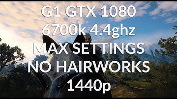 GTX 1080 Benchmark | Witcher 3 | 1440p Max Settings | Frame Rate Test