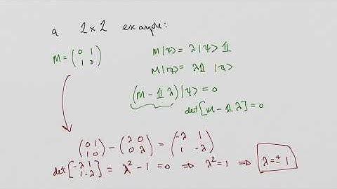 Quantum Mechanics - 4.5 - Eigenvalues and Eigenvectors