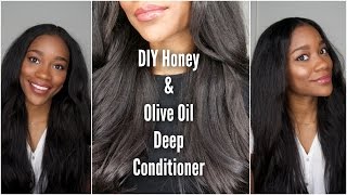straightTalk Series: DIY Honey & Olive Oil Deep Conditioner - YouTube