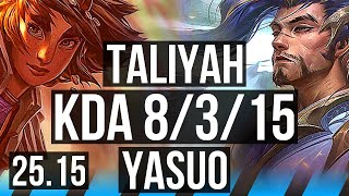 TALIYAH vs YASUO (MID) | KR Master | 25.15
