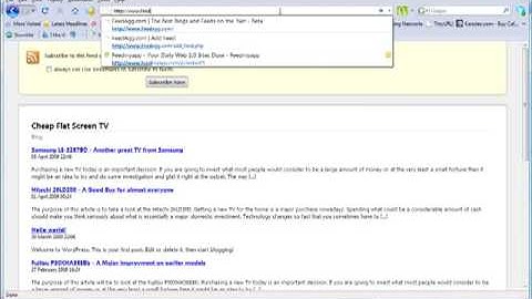 RSS Feed Creation and Submission 090423