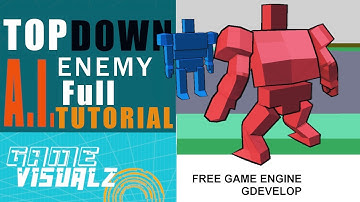 Full Tutorial How to setup top down enemy ai gdevelop 5 tutorial