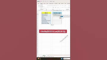 Excel Sort By Formula – Hidden Formula Tricks You Must Know  #focusinguide #exceltips #shorts