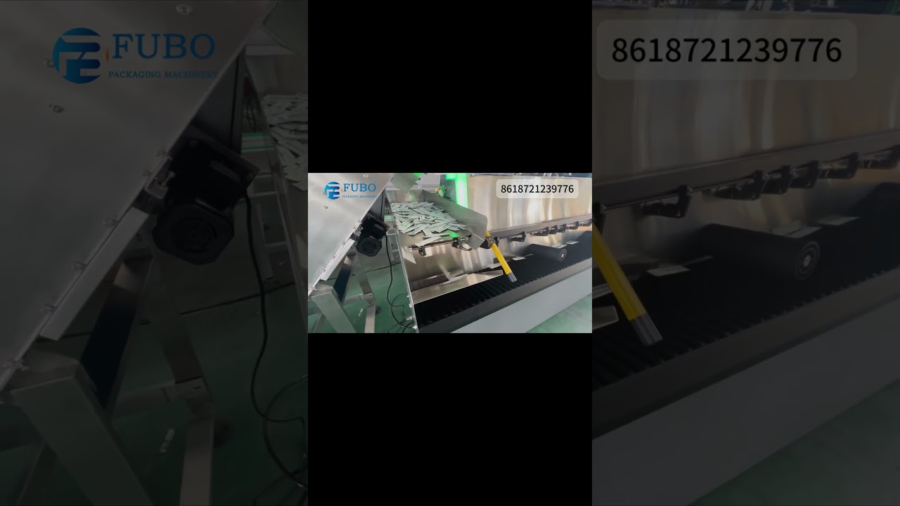 Cat food sachet assorting machine | Back stick sealing bag sorter