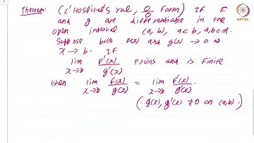 The ratio mean value theorem and L_Hospital_s rule #swayamprabha #ch38sp