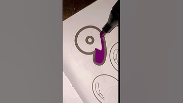 NUMBER COLORING | PURPLE COLOR #shorts #color #number #coloring