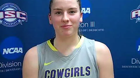 Kaitlyn Ellis talks after HSU's Quarterfinal win i...