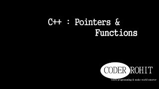 c++ : Passing pointer and arrays to function  in c++