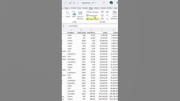 Freeze Panes to Lock Rows and Columns in Excel