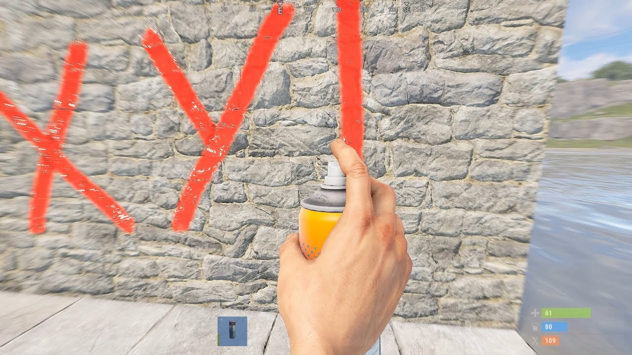 Как рисовать баллончиком в раст