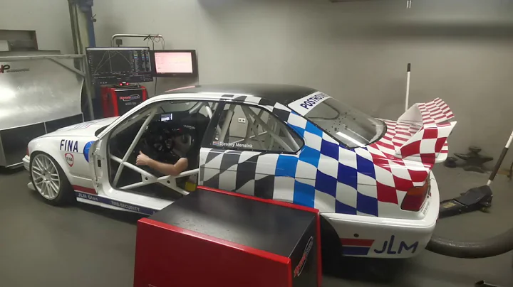 E36 LS1 DCT dyno with equal length headers