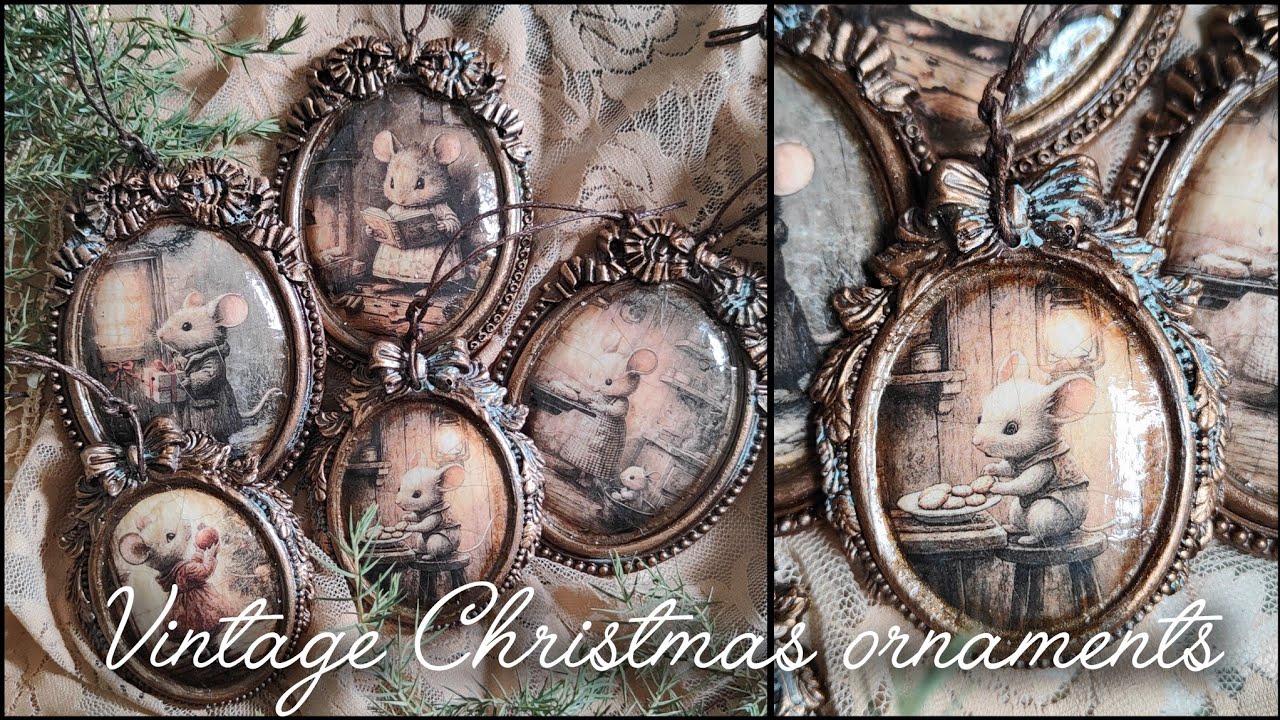 Vintage Christmas ornaments 🌲 