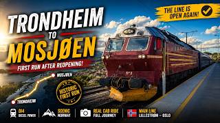 Trondheim – Mosjøen | Train 471 | Di 4 Cab Ride Through Norway