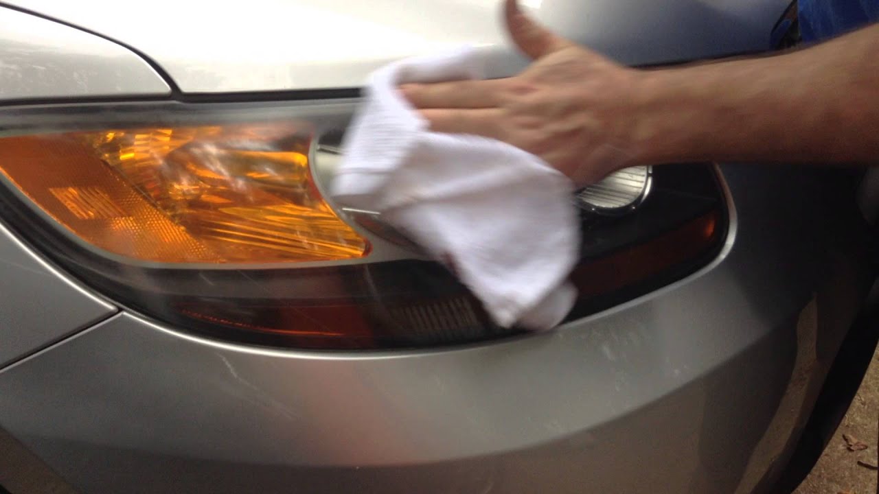 Secret: Polish Hazy Car Headlights with OFF! Bug spray - YouTube