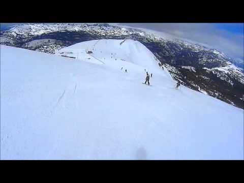 Dropping Into The Cornice Bowl Mammoth Mountain California Youtube