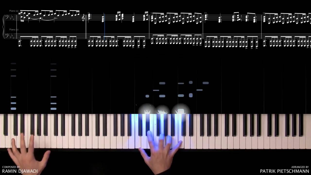 televisor móvil luces Game of Thrones - Main Theme (Piano Version) + Sheet Music - YouTube