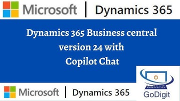 Dynamics 365 Business central version 24 with Copilot Chat